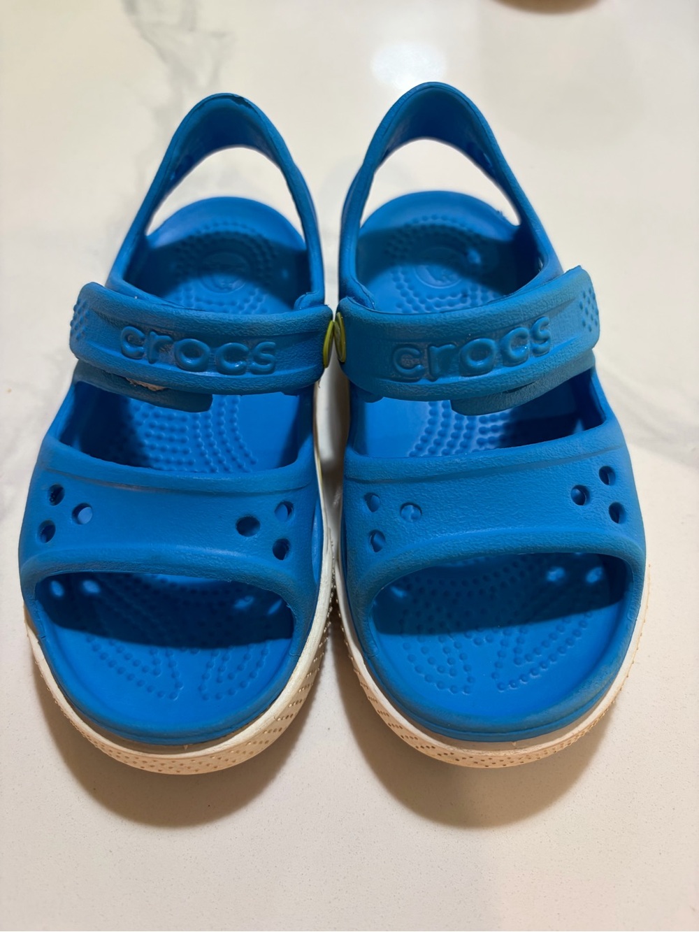 Toddler Blue Croc Sandals